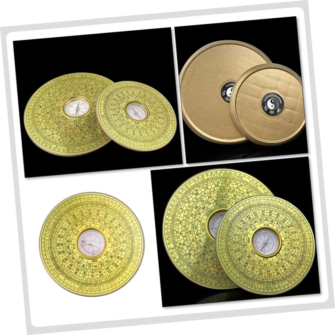 3pcs Compass Feng Shui Lo Pan Tool Feng Shui Ornaments Bagua Decoraciones para Salas De Casa Desk Topper