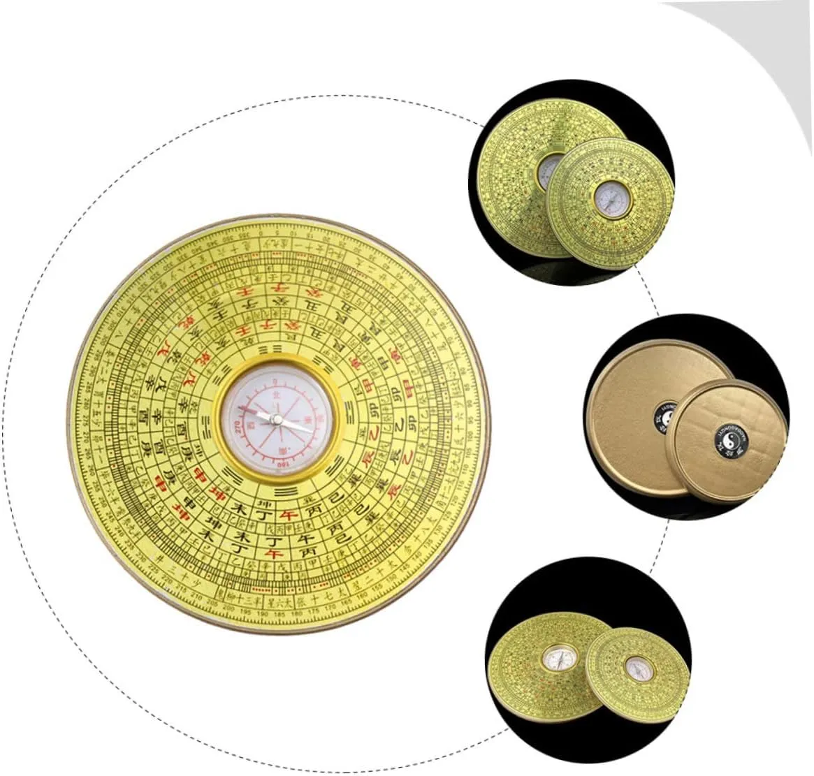 3pcs Compass Feng Shui Lo Pan Tool Feng Shui Ornaments Bagua Decoraciones para Salas De Casa Desk Topper