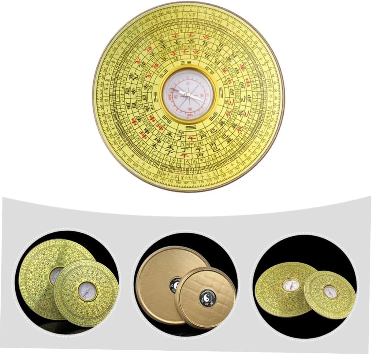 3pcs Compass Feng Shui Lo Pan Tool Feng Shui Ornaments Bagua Decoraciones para Salas De Casa Desk Topper