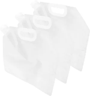 3pcs Water Storage Bag Collapsible Drink Pouch for Outdoor Sports Leakproof Design for Camping Hiking Riding Portable Self-standing Beverage Container