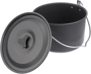 4l Outdoor Aluminum Hanging Pot Camping Cooking Pot Set Lightweight Backpacking Cookware