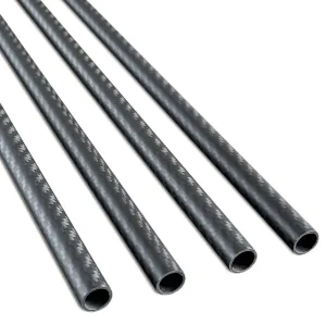 4pcs Carbon Fiber Tube 12mmx10mmx420mm,3K roll Wrapped Twill Matte Finish
