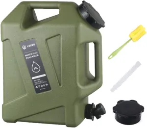 5 Gallon Water Jug with Spigot, Camping Water Container BPA Free, No Leakage Emergency Water Tank Portable for Outdoor Hiking Camping Supplies