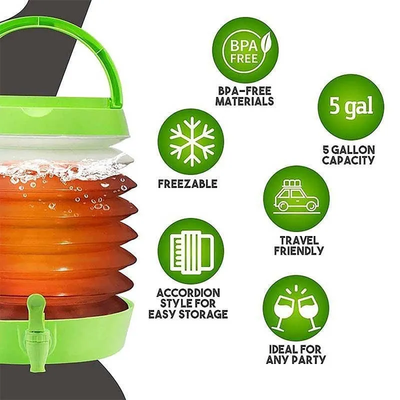 5.5L Collapsible Water Container with Spigot