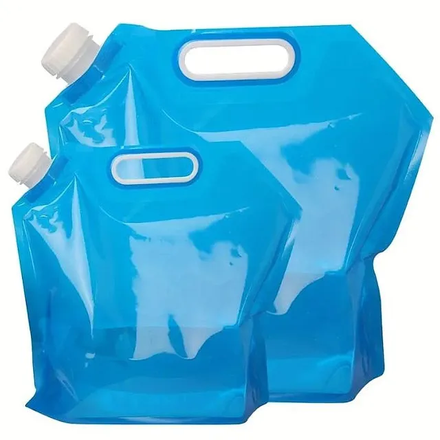 5L/10L Outdoor Camping Water Bag, Portable, Foldable & Collapsible Water Container for Hiking, Picnics, BBQs & More
