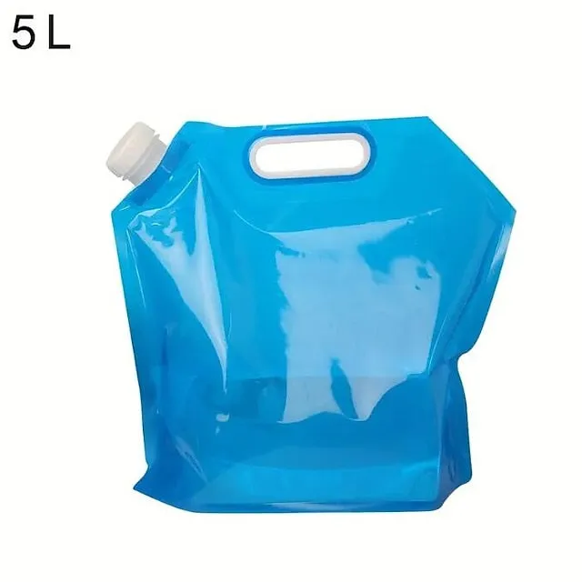 5L/10L Outdoor Camping Water Bag, Portable, Foldable & Collapsible Water Container for Hiking, Picnics, BBQs & More