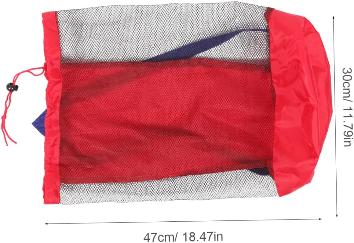 5pcs Beach Toys Carrying Bag Mesh Boys and Girls Beach Bag Drawstring for Boys Girls for Travel