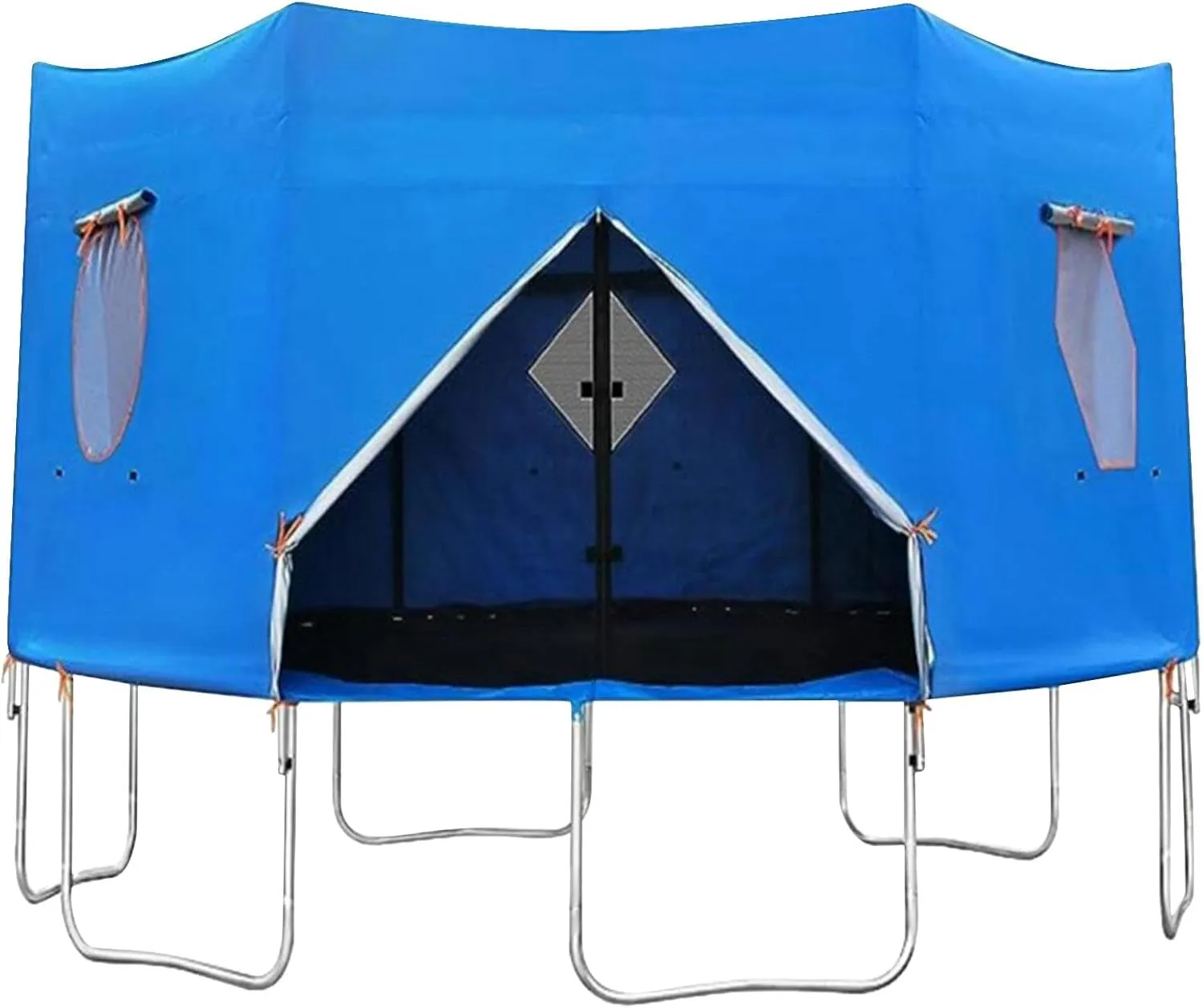 6FT/8FT/10FT/12FT Trampoline Tent Fits for 6 Straight Round Trampoline, Trampoline Tent, Tent for Trampoline, Trampoline Accessory Tent(Tent Only)