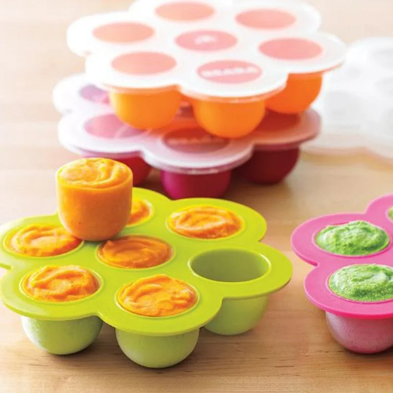 7 Compartment Baby Food Silicone Container
