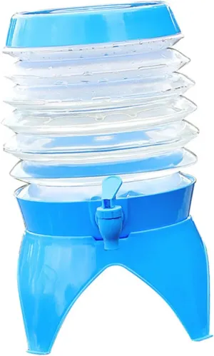 7.5l Portable Water Container Spigot Car Camping Water Bucket Sturdy Collapsible Bottle