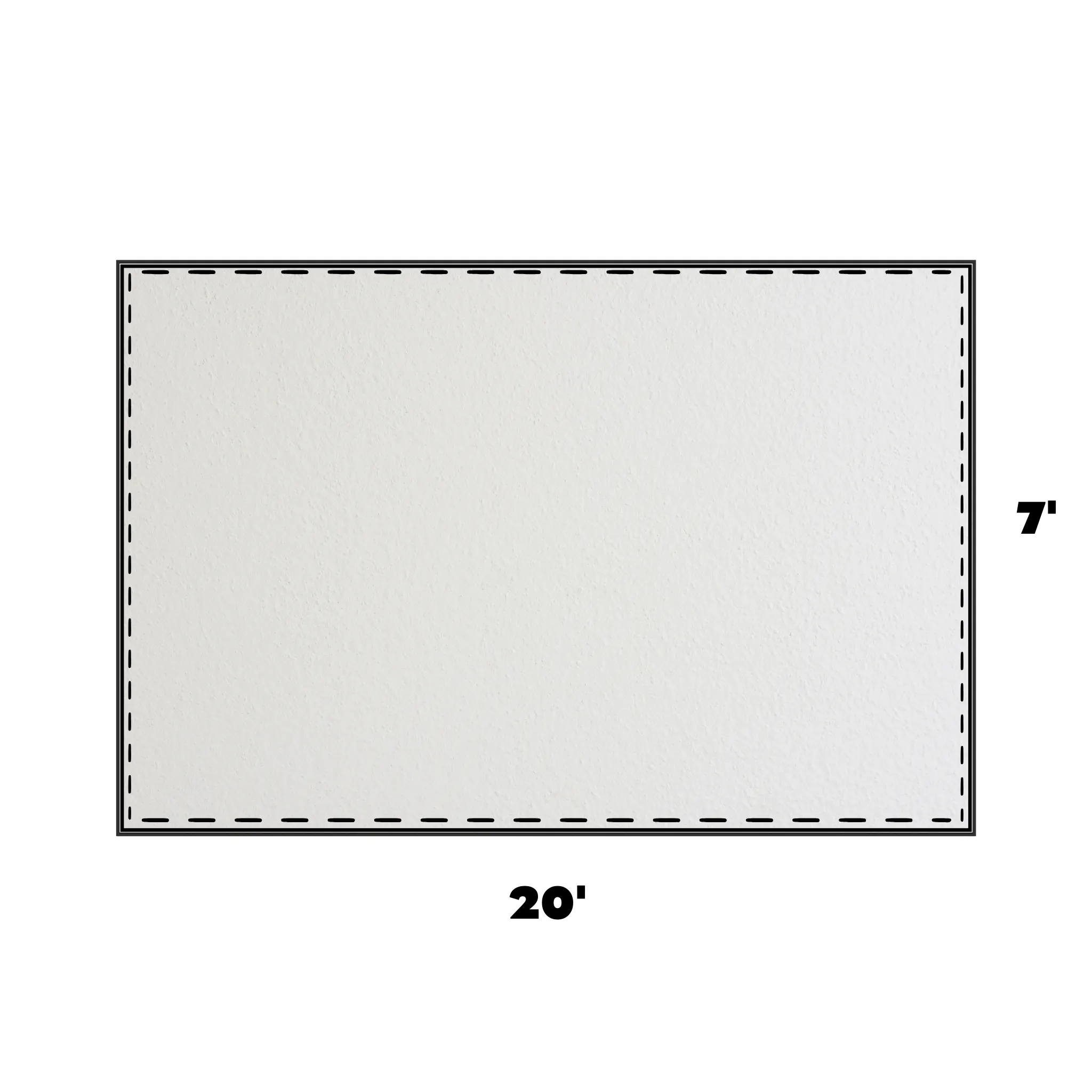 7x20 Universal Blockout Solid Sidewall