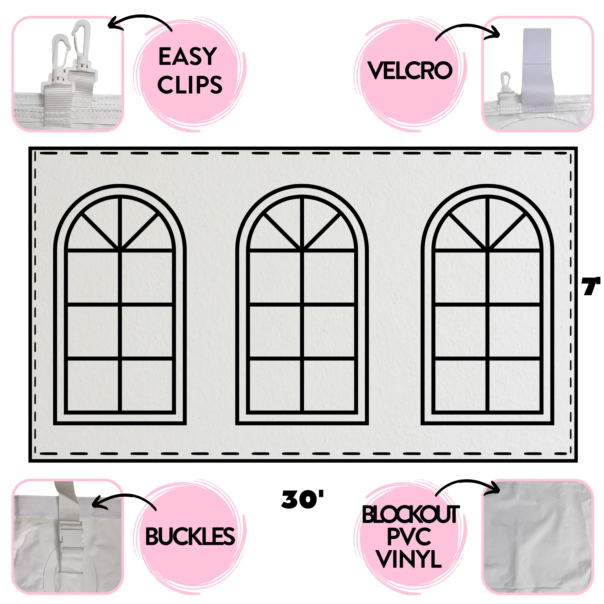 7x30 Universal Blockout Window Sidewall