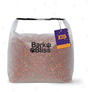 80 Cups Dog Food Travel Bag, Large Portable Container, Leak Proof, Water Resistant, Hook & Loop, Collapsible, Flat Base, hold 22lbs of Kibble, Camping/Travel (Large 80 Cups)