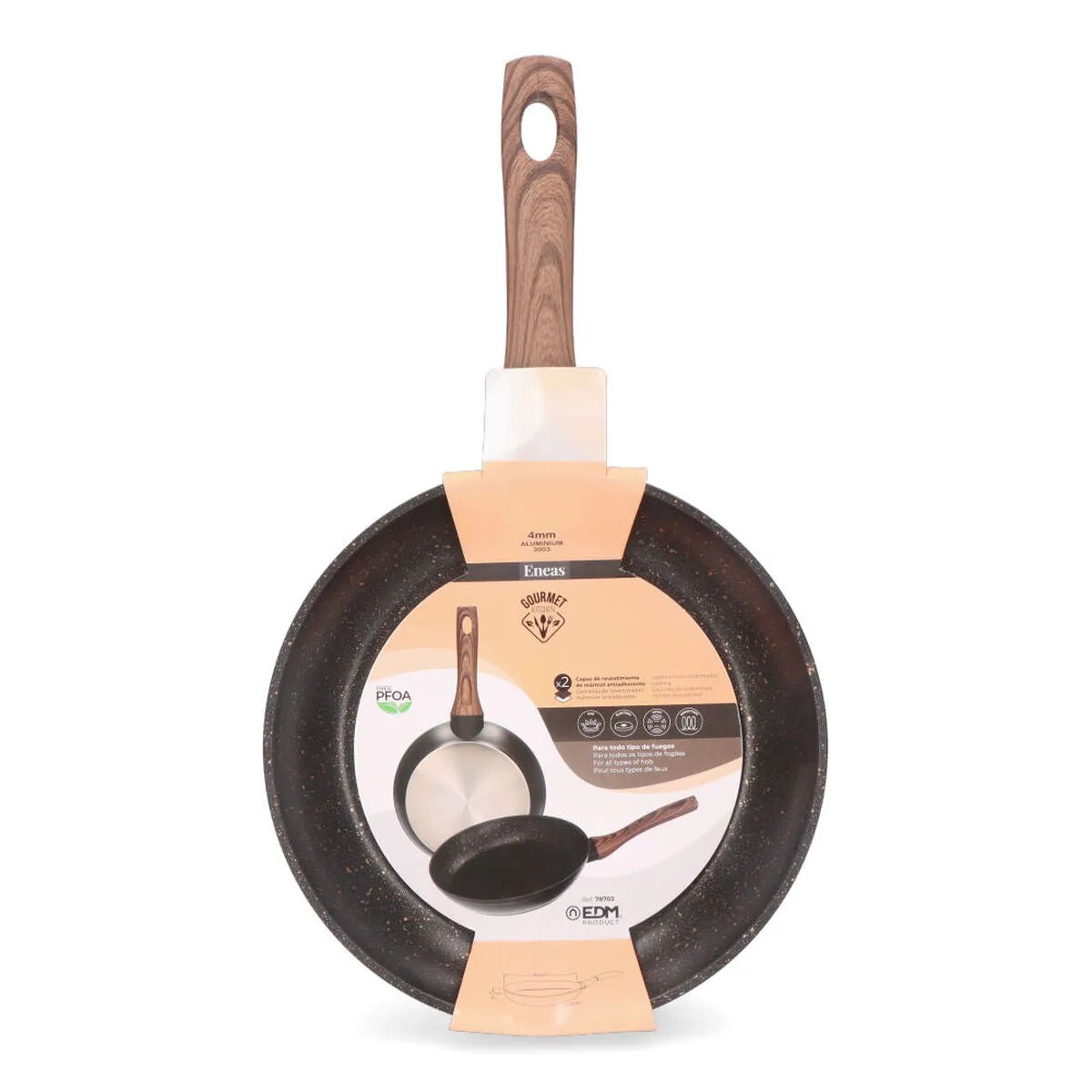 8.5" EDM Eneas Brand Non-stick frying pan (22 cm)