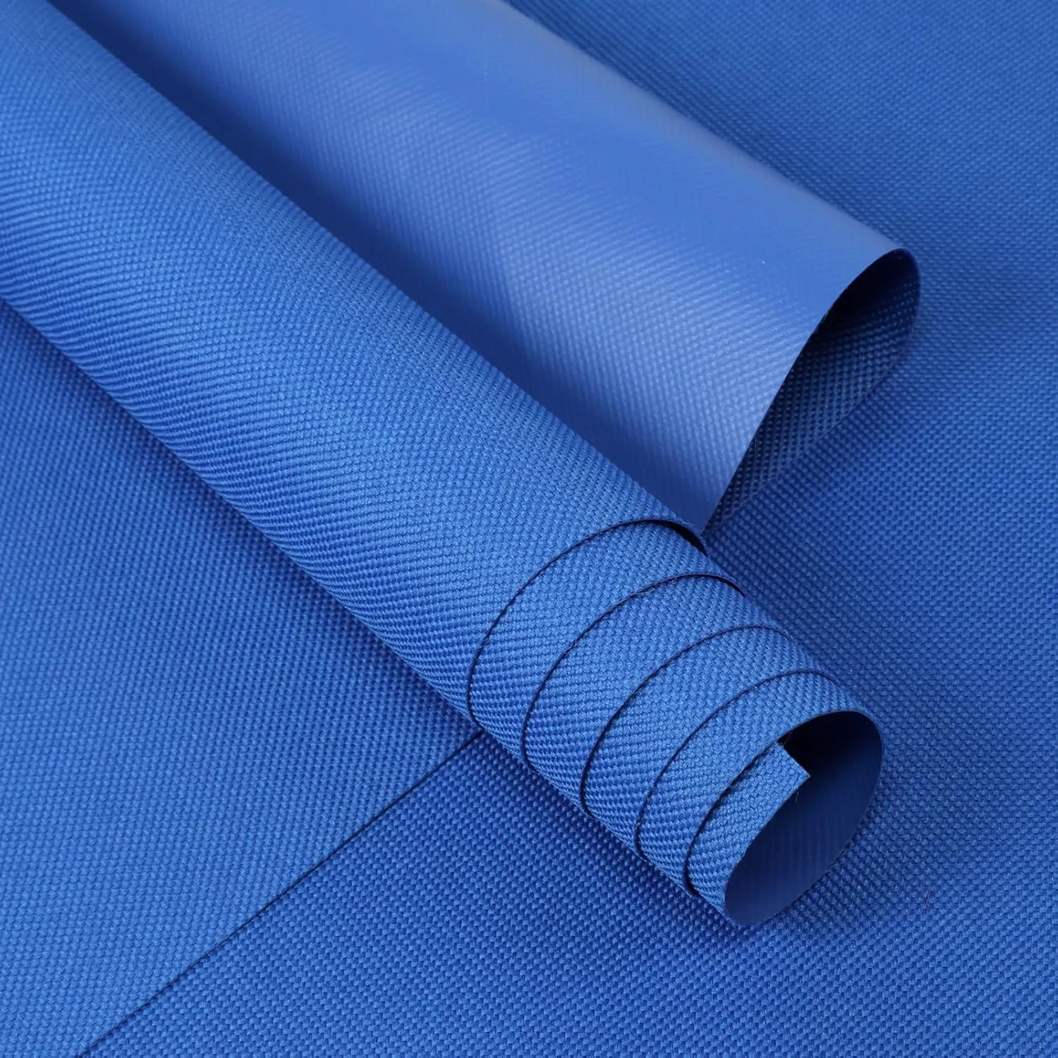 8Yard(288"×60") Marine Waterproof Canvas Fabric 600 Denier Outdoor/Indoor Awning Fabric Anti-UV Blocks Heat, Reduce Glare for Boat Tent Shading Cushion, Blue