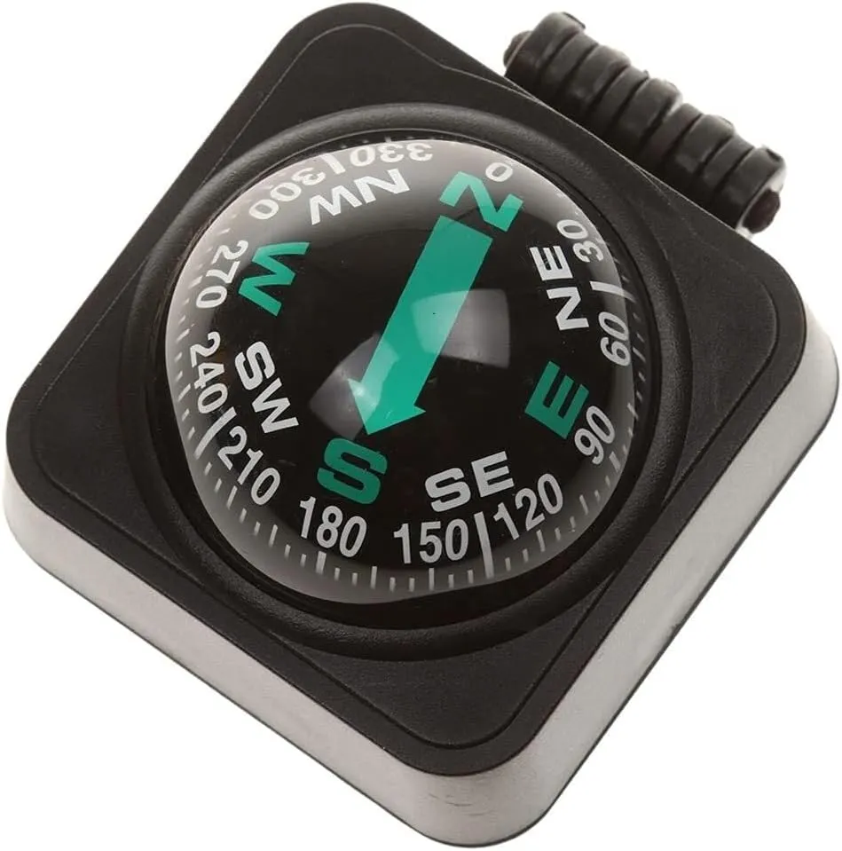Adjustable Mount Compass Navigation Hiking Direction Guide for Marine, Boat, Truck, Auto, Car, and Outdoor Use