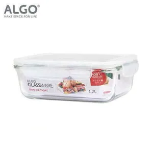 Algo Rectangular 1200ml Glass Container