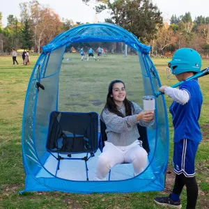 All Weather Proof Pod,Outdoor Weather Tent Sports Pod,540°View Bubble,Pop Up Screen House with Carry Bag,Screen Room for Sport Event,Camping,Fishing,Cheering