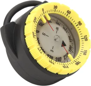 Alomejor 50M Underwater Diving Compass Luminous Magnetic Pipe Clamp Compass Diving Water Sports for Underwater Use