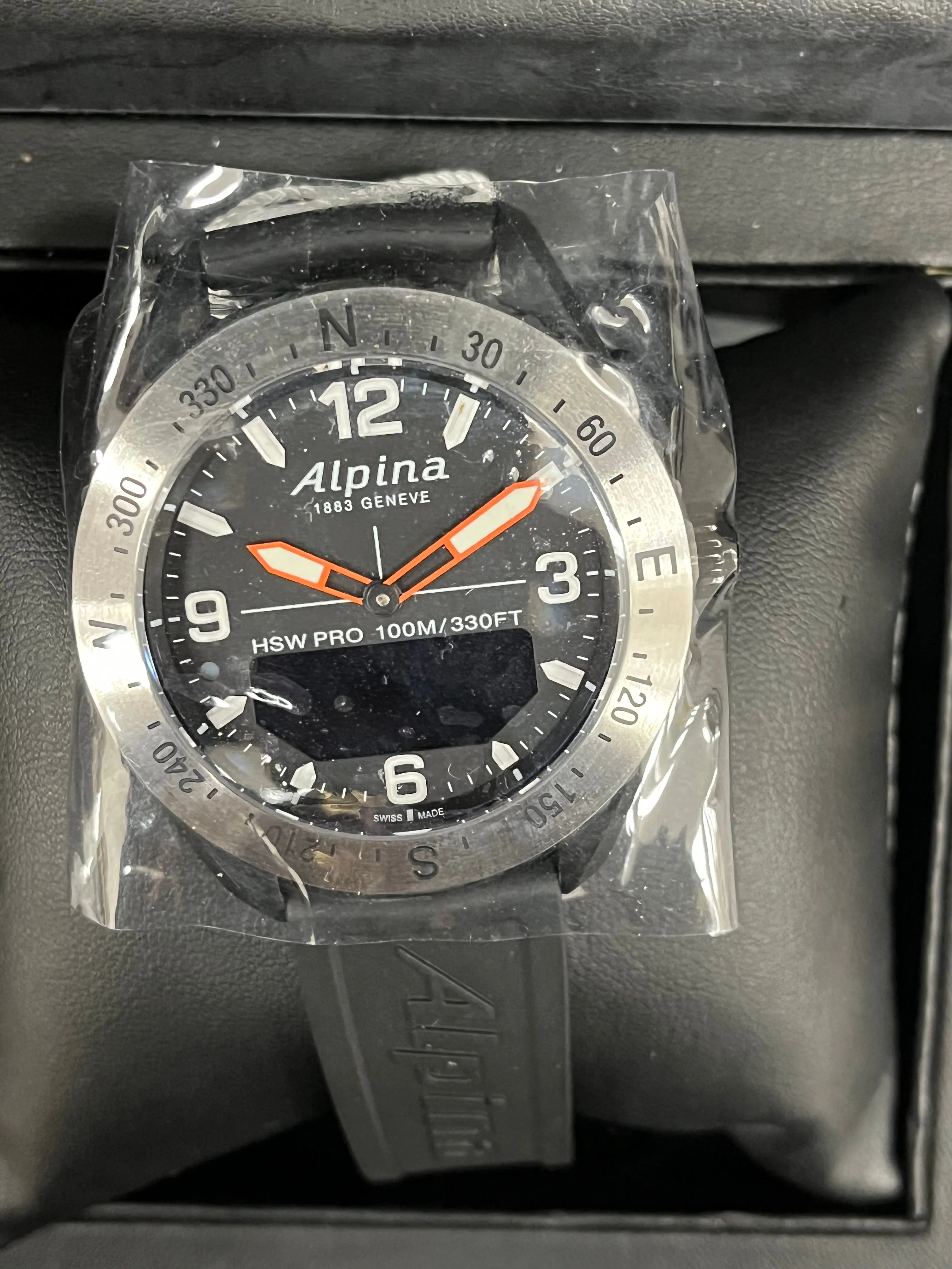 Alpiner X Quartz Black Dial Men's Smart Watch