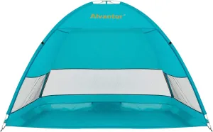 Alvantor Beach Tent Coolhut Plus Beach Umbrella Outdoor Sun Shelter Cabana Automatic Instant Pop-Up UPF 50  Sun Shade Portable Camping Fishing Hiking Canopy Easy Set Up Light Weight Windproof