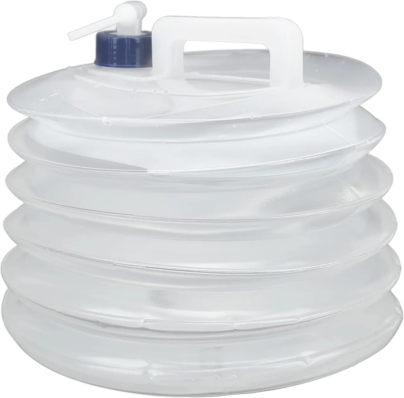 AMAKO Collapsible Water Container: Universal Portable Camping Water Jug Water Storage Containers with Faucet, for Outdoor Camping Hiking Climbing Emergency and More (10L)