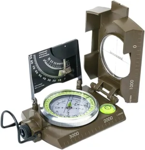 American Outdoor Compass Geological Multifunctional Compass Horizontal Slope Luminous Compass