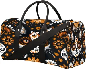 Animal Cat Cool Travel Duffel Bag for Women Men Small Sport Gym Bag Waterproof Weekender Overnight Lightweight Carry on Foldable Gym Bag for Training Swim Yoga Traveling Handbag