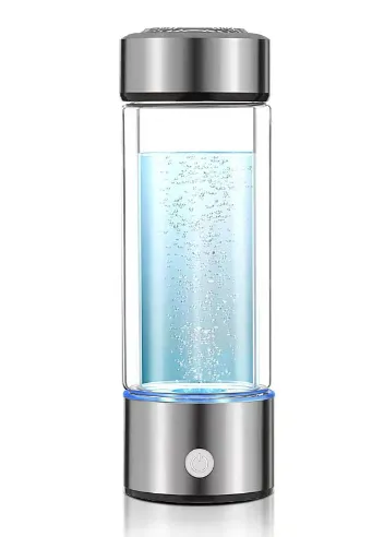 AquaHealth Premier Hydrogen Water Container Silver Bottle AMB
