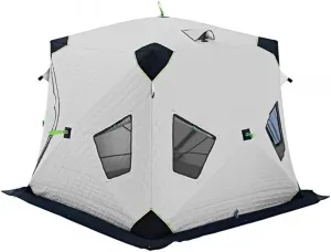 ASSYA Outdoor Fishing Warm Tent Camping Gear Insulated Ice Fishing Tent Heat Reflective Fabric Five-Layer Insulation with Ice Fishing Mat