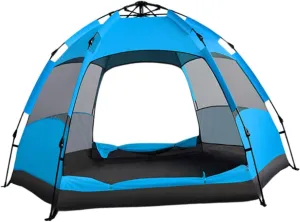 Automatic Camping Tent Quick Assemble up Tent Ventilated Waterproof Practical Rainproof Traveling Tent for Family Trips Beach