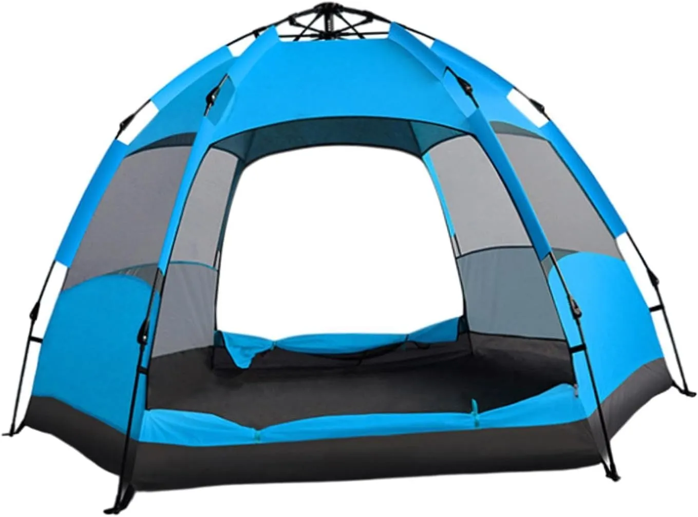 Automatic Camping Tent Quick Assemble up Tent Ventilated Waterproof Practical Rainproof Traveling Tent for Family Trips Beach