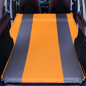 Automatic Inflatable Car Air Mattress for Jeep Compass S/80th Anniversary/Longitude/Limited FWD 4x4, Foldable Portable for Camping Travel 5cm Thick Car Mattress,OrangeGray
