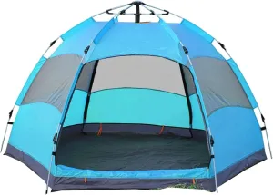 Automatic Opening Double Layer Tent Easy Setup and Lightweight Tent Portable Folding Outdoor Tent Perfect for Camping Hiking Backpacking & Mountaineering (Color : C, Size : 58Person)