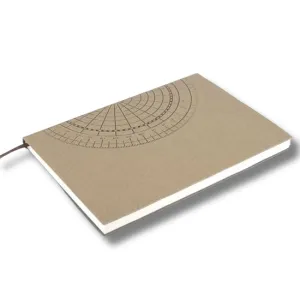 B133 – Compass A5 Notebook With Memorandum, Month Planner & Bookmark Ribbon | 176 Writing Pages