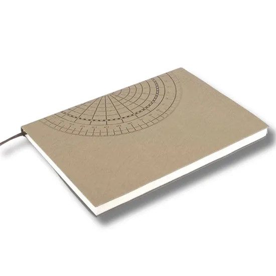 B133 – Compass A5 Notebook With Memorandum, Month Planner & Bookmark Ribbon | 176 Writing Pages