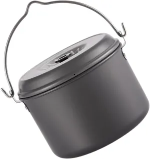 Backpacking Pot Picnic Pot Folding Handle Camping Cookware Aluminum Oxide Cooking Easy to Clean