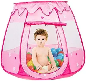 Ball Pits for Toddlers, Folding Princess Play Tent Pop Up Toys for 3 Year Old Girl, Pink (Balls not Included)