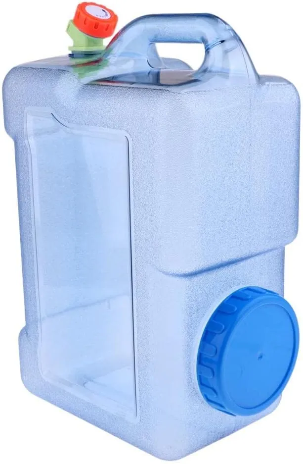 barenx 12L Water Storage Container, BPA Free Portable Water Carrier Tank with Spout and Handle for Outdoor Camping Hiking and Emergency