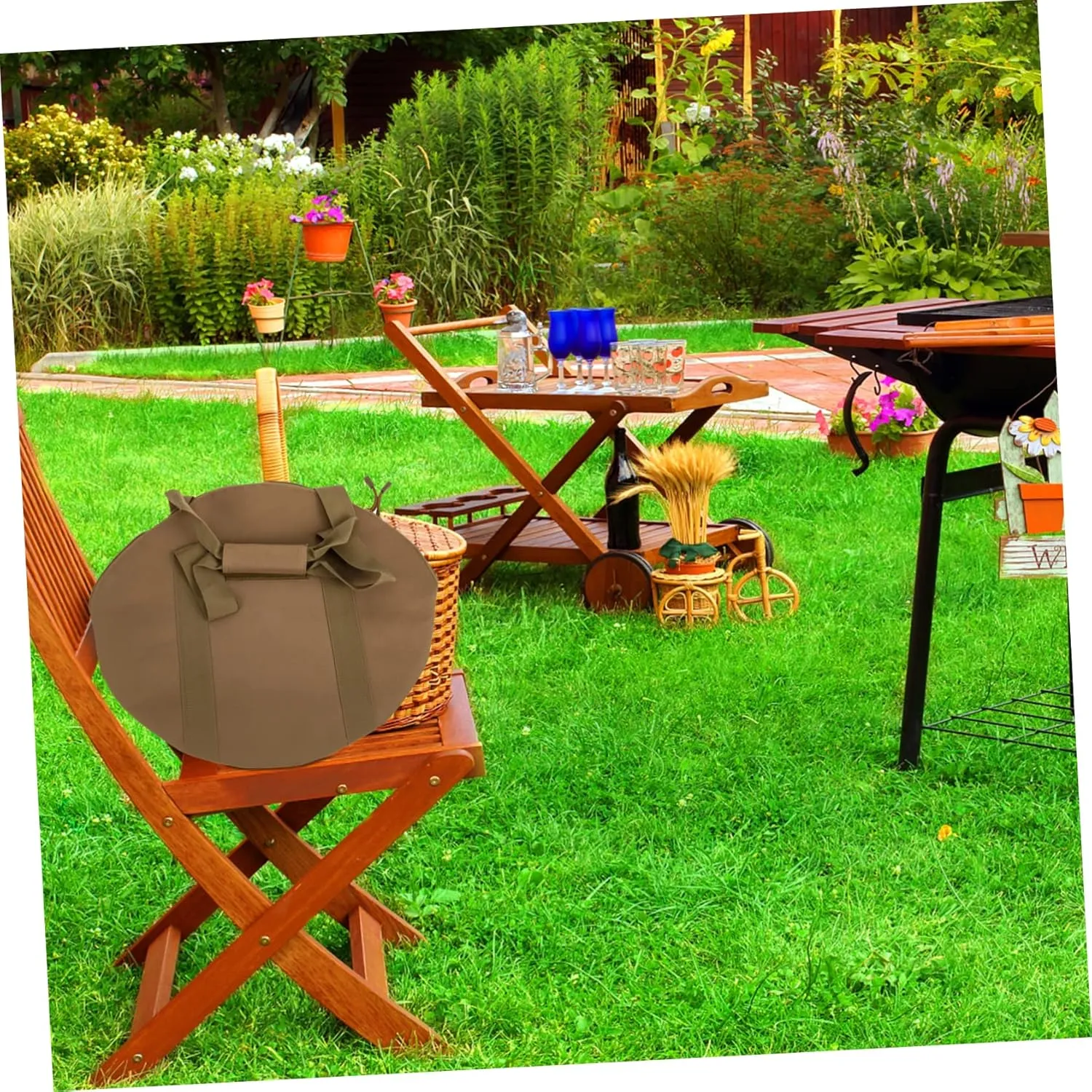 Bbq Bag Cast Iron Pan Container Camping Supplies Versatile Outdoor Kitchenware