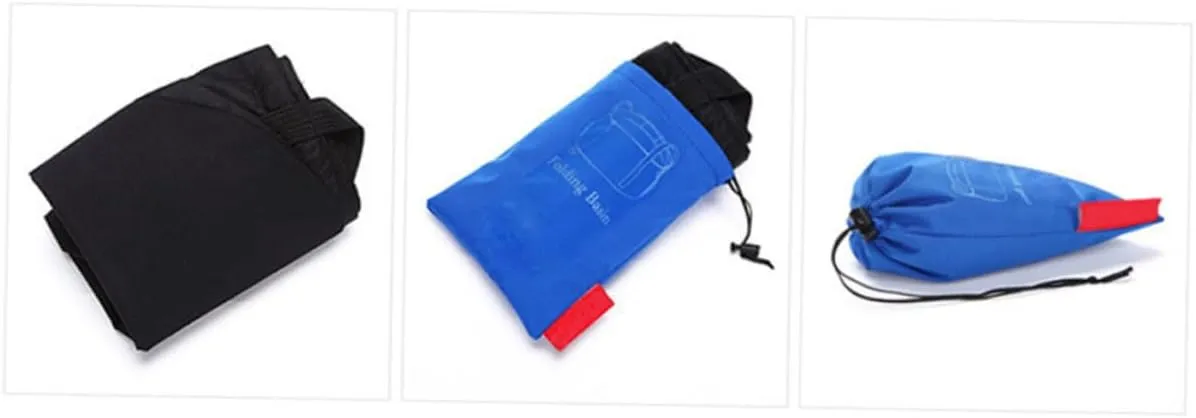 BESPORTBLE 2pcs wash Basin fold Travel Portable Folding Basin Foot Bag Folding Bucket Fishing Fishing Bucket Bucket