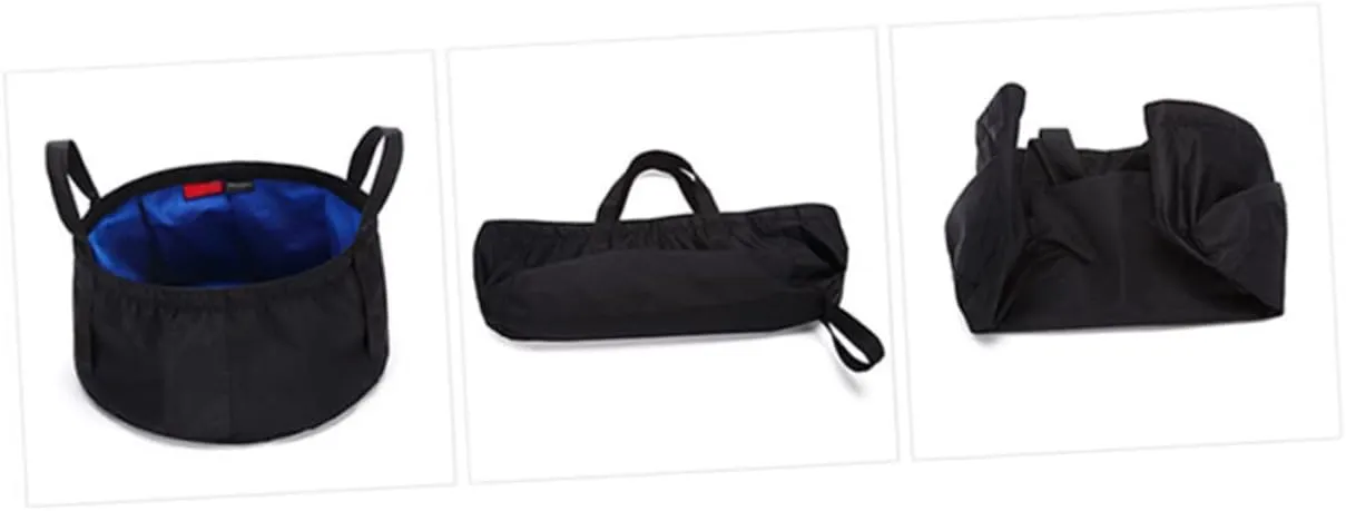 BESPORTBLE 2pcs wash Basin fold Travel Portable Folding Basin Foot Bag Folding Bucket Fishing Fishing Bucket Bucket