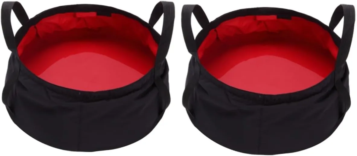 BESPORTBLE 2pcs wash Basin fold Travel Portable Folding Basin Foot Bag Folding Bucket Fishing Fishing Bucket Bucket