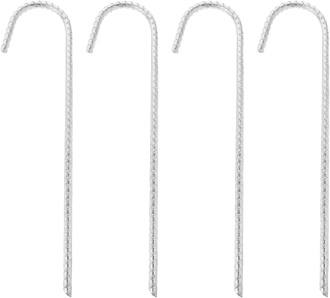 BESPORTBLE 4Pcs Heavy Duty Tent Stakes Thickened Pegs for Camping Mud Durable Ground Nails for Secure Tents Tarps Essential Accessories for
