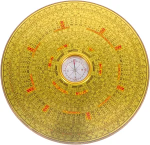 BESPORTBLE Feng Shui Compass Round Shape Portable Alloy Compass for Hiking Outdoor Activities Adornment for Home Office Decor Compact Design Scale