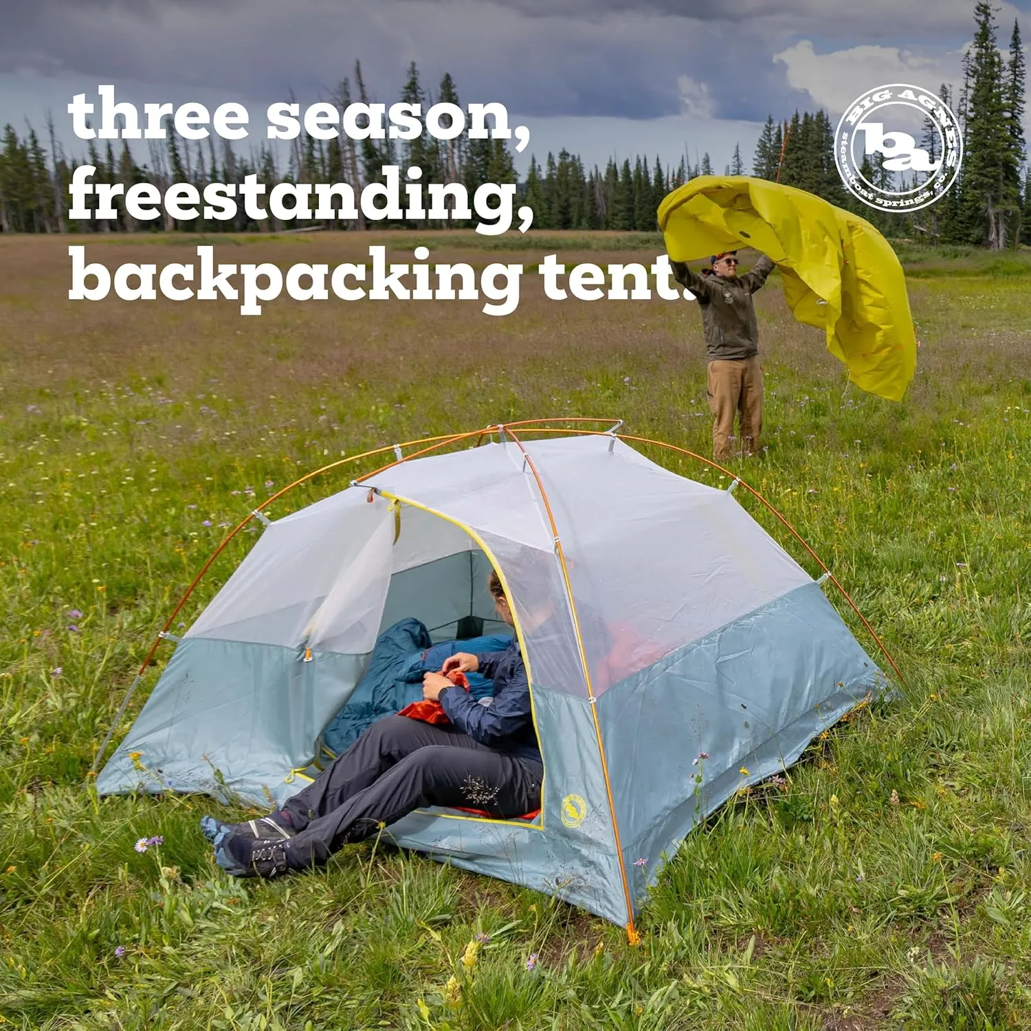 Big Agnes Blacktail & Blacktail Hotel Tent - Backpacking Tent for Camping, 3 Season, Lightweight, Waterproof