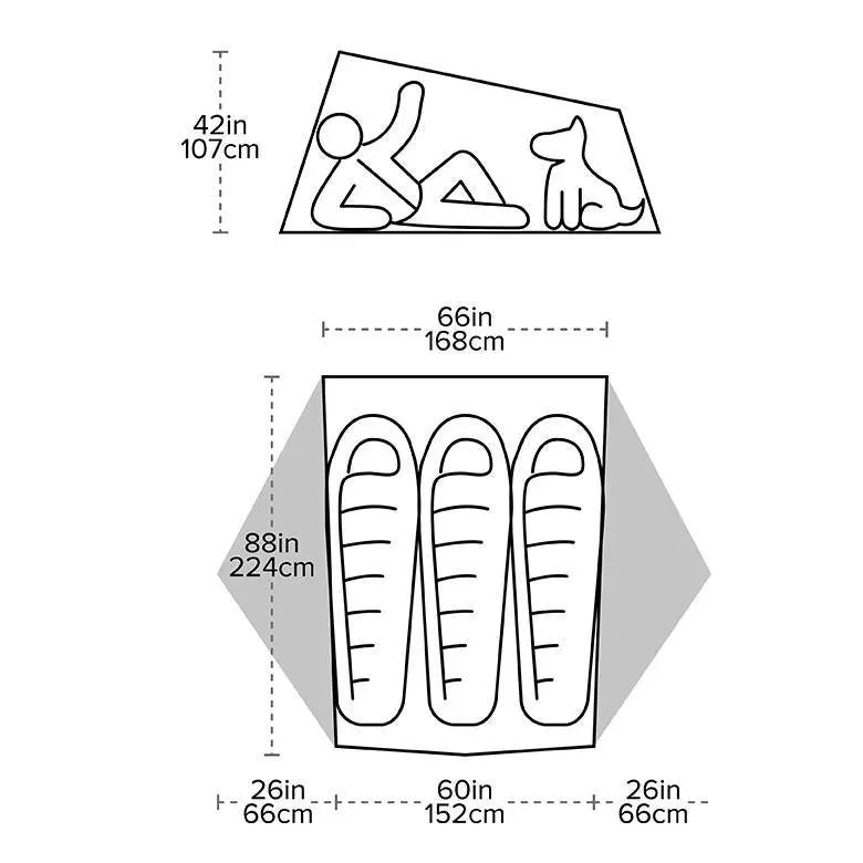 Big Dye UL3 Solution Tiger Tent Agnes Wall Dual-purpose Christmas clearance Bikepack |