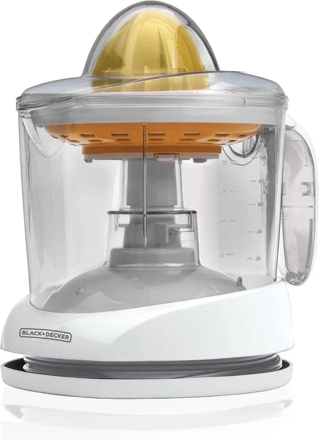 BLACK DECKER 32oz Electric Citrus Juicer, CJ625, Pressure Activated, Adjustable Pulp Control, Dishwasher-Safe