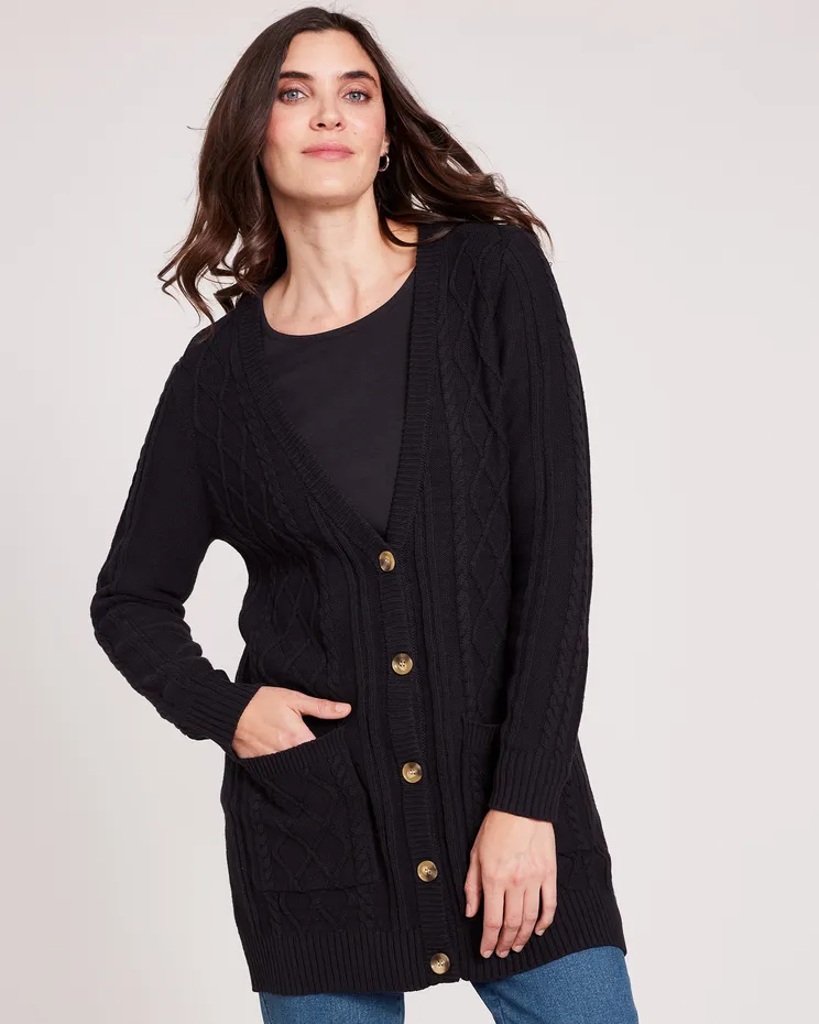 Blair Women's Cable Cardigan Sweater - Misses