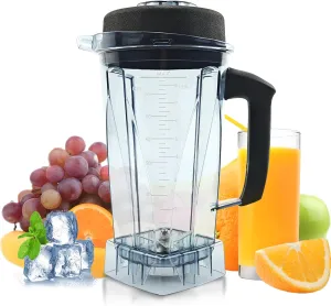 Blender Pitcher 64oz, Replacement for Vitamix 5200 5000 5500 6300 7500 Pro200 750 VM0101 VM0102 VM0103 E310 320, Classic/Explorian/Commercial series Pitcher Jar Cup, 3-Year Warranty